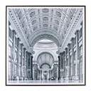 Quadro con cornice stile classico cm 90x90