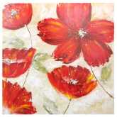 Quadro fiore rosso cm100x100x2 yc-1958bcm100x100
