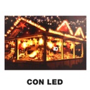 Quadro led legno multicolor rettangolare cm60x40h1,8