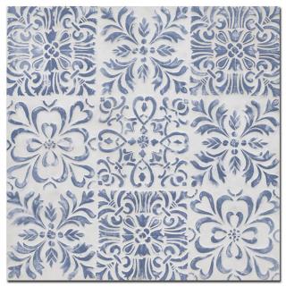 Quadro legno blu quadro cm 80x80h3