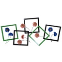 Quadro metallo blu fucsia verde fiori cm 126 x 61 x 5,7