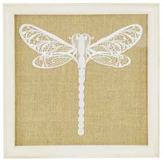 Quadro pizzo libellula fy-1522d cm30x30