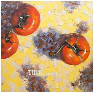 Quadro pomodori lp-0745b cm 80x80