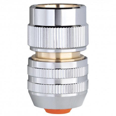 Raccordo Quick-Click in metallo a 6 sfere per tubo 1/2&quot; - 5/8&quot;.