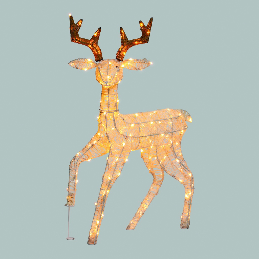Renna 3D H85cm 160 LED Serie LHC Luci di Natale