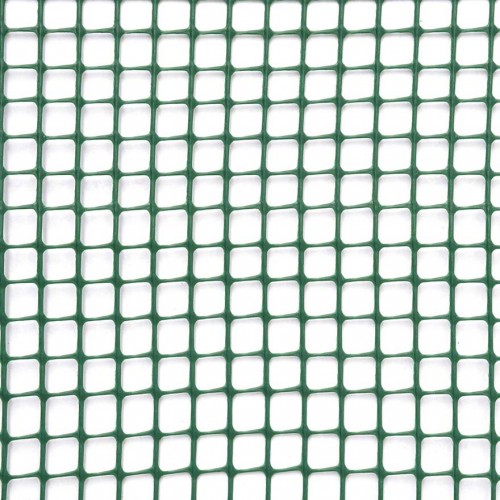 Rete in plastica quadra con maglia da 10 mm Verdemax 7778, lunghezza 5 m.