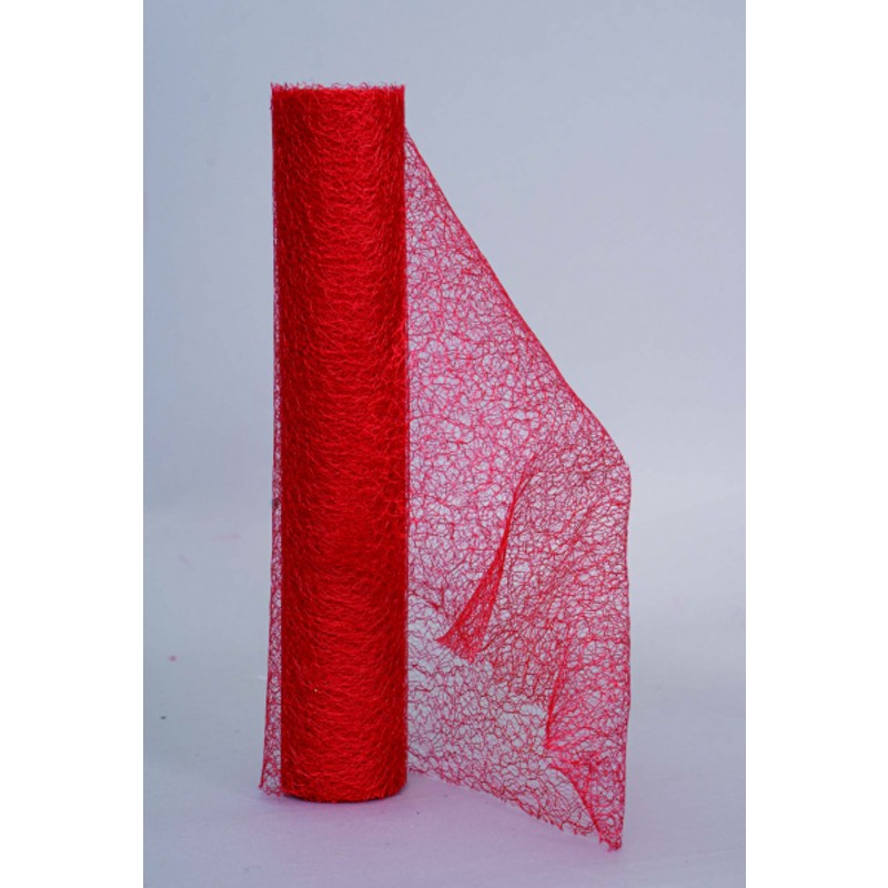 Rotolo per decori rete  rosso  cm 30 x 5 metri