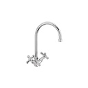 Rubinetto miscelatore paini per lavello cucina finitura cromo h.30,7x18,5 cm EFFEZ