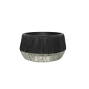 Rubino fioriera da esterno in vimini bassa D48 cm nero