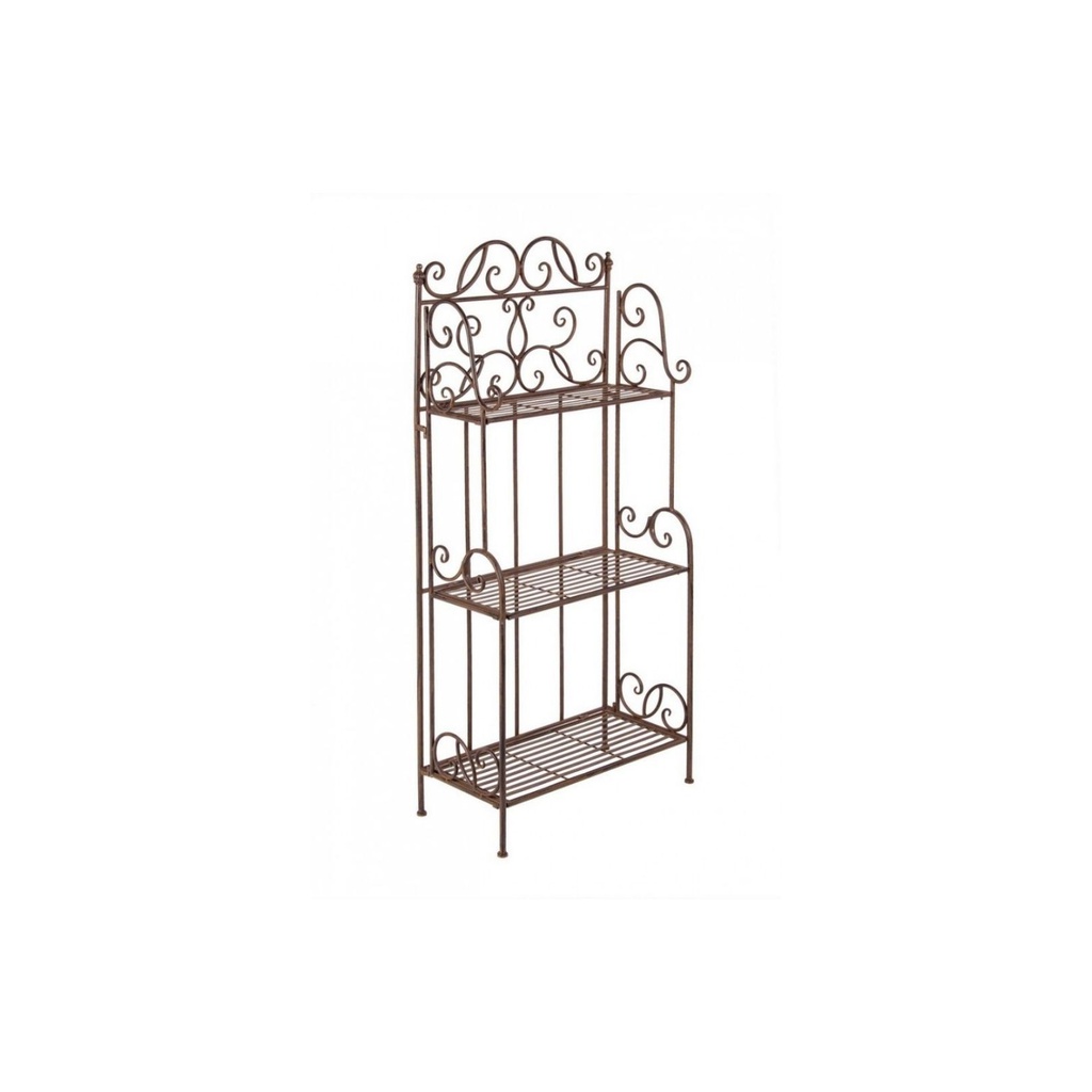 Scaffale 3 Piani Melanie Marrone cm 124 h