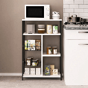 Scaffale da cucina Nilufer nero e bianco EFFEZ