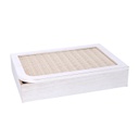 Scatola portathe legno bianco rettangolare cm20x6x29