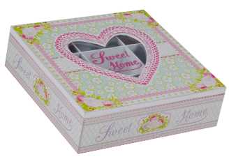 Scatola portathe sweet home ld-7035 cm.24 x 24 h 7