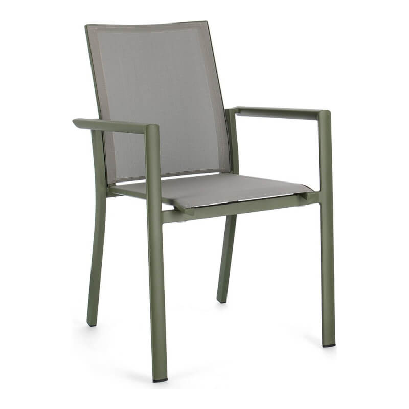 Sedia con braccioli Konnor Verde