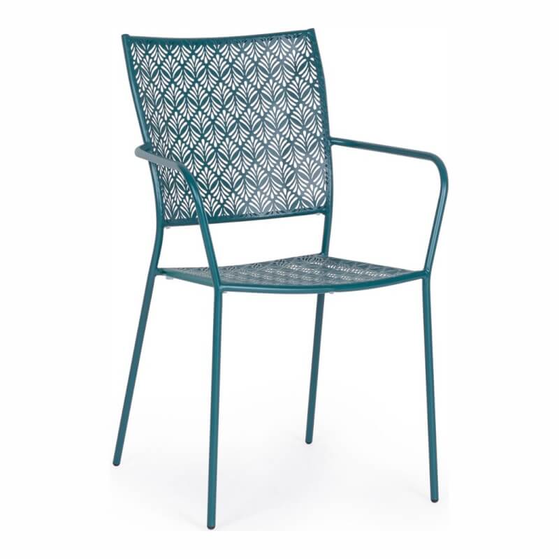 Sedia con braccioli Lizette Ocean da esterno impilabile
