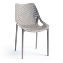 Sedia in polipropilene Tortora BILROS 60x50x h82 cm