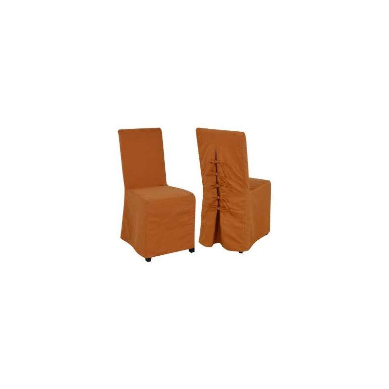 Sedia in tessuto arancio  cm. 47 x 57 h 100