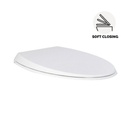 Sedile WC Cloud con chiusura soft - Bianco opaco