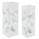 Set 2 porta ombrello metallo bianco Ginko