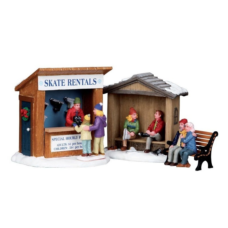 Set 3 pezzi casetta  pattini con personaggi