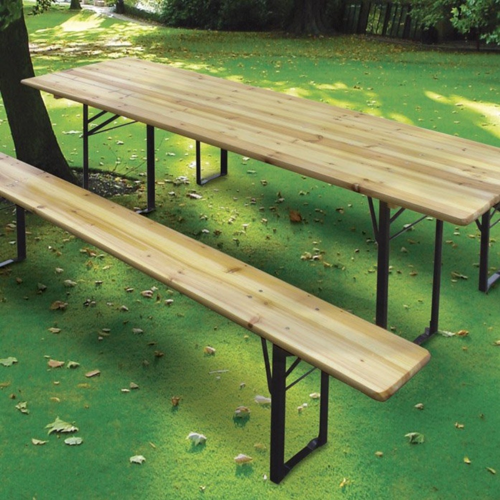 Set birreria composto da tavolo 80x200 cm. e 2 panche Verdelook