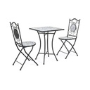 Set per Esterno Bizzotto Erice in Acciaio e Ceramica 3PZ