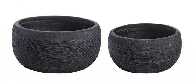 Set2 Vaso Graffiti Ciotola Nero  