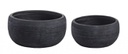 Set2 Vaso Graffiti Ciotola Nero  