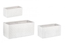 Set3 P.Vaso Pyramid Rett Bianco