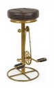 Sgabello Bar Cycle Oro H80  