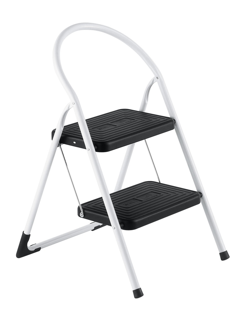 Sgabello Eurobalzo 2 Grigio Bianco
