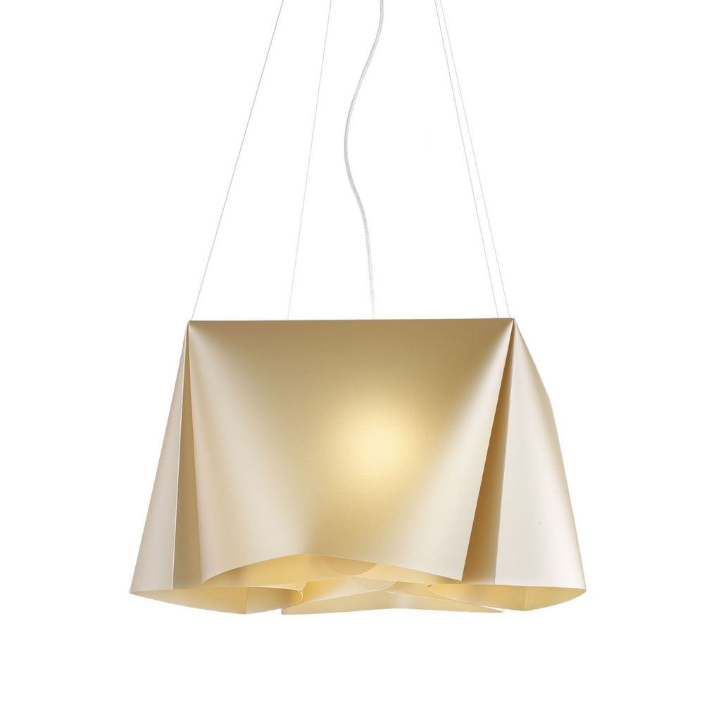Sospensione 3 Luci New Gold in Metallo  Cromato Cm. 59 x 31h