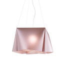 Sospensione 3 Luci Pink Metal in Metallo Cromato Cm. 59 x 31h