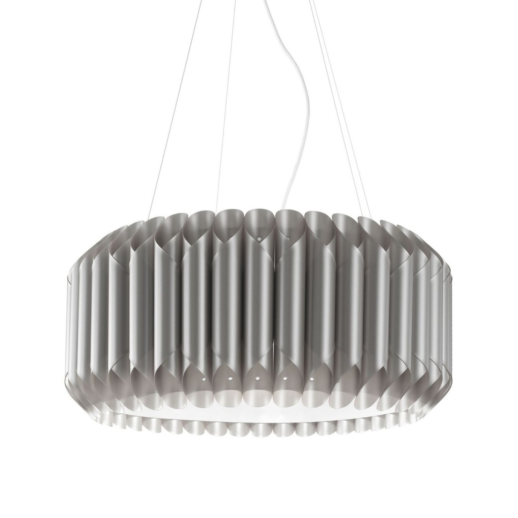 Sospensione 5 Luci in Metallo Cromato Cm. 60 x 31h