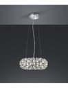 Sospensione Cucchiaio Rotonda Spoon 3xE14 Cromo Ø47 cm Trio Lighting