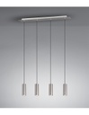 Sospensione Isola 4 Luci Cilindri GU10 Marley Nichel Lighting