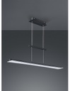 Sospensione Moderna Smash Led Dimmerabile Nero L100 cm Trio Lighting
