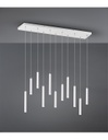 Sospensione Moderna Tubular 11 Tubi Led Bianco L115 cm Trio Lighting