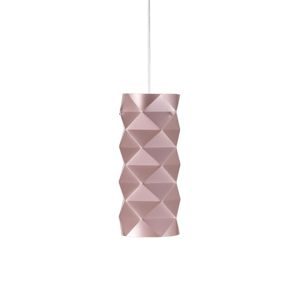Sospensione Pink Metal in Metallo Cromato Cm. 13 x 32h