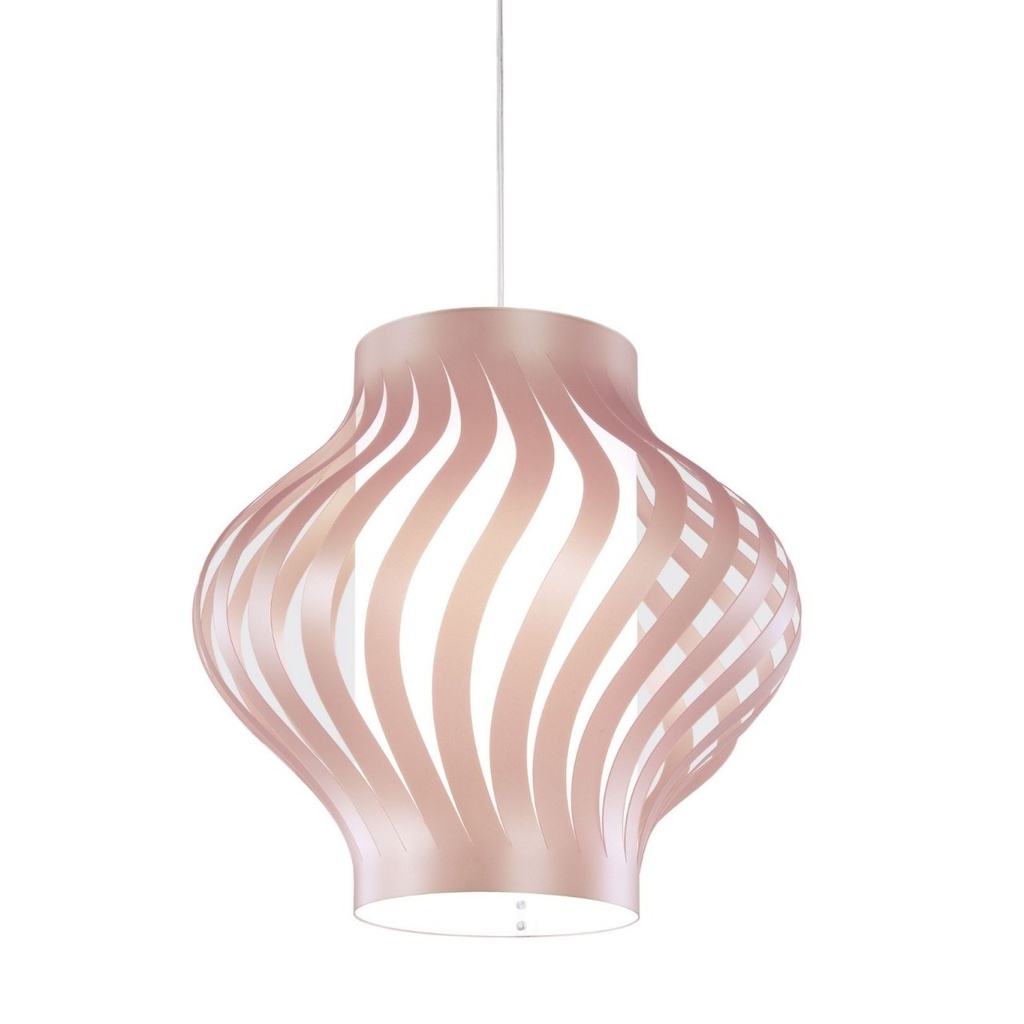 Sospensione Pink Metal in Plastica Bianco Cm. 40 x 39h