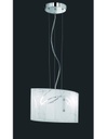 Sospensione Rettangolare Spirelli 2xE27 Vetro Con Cerchi Decorativi Trio Lighting
