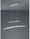 Sospensione Samos Led Dimmerabile Nichel L80 cm Trio Lighting