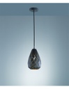 Sospensione Singola Onyx Antracite con Tagli Laser Trio Lighting