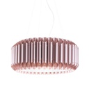 Sospensioni 3 Luci Pink Metal in Metallo Cromato cm. 60 x 31h