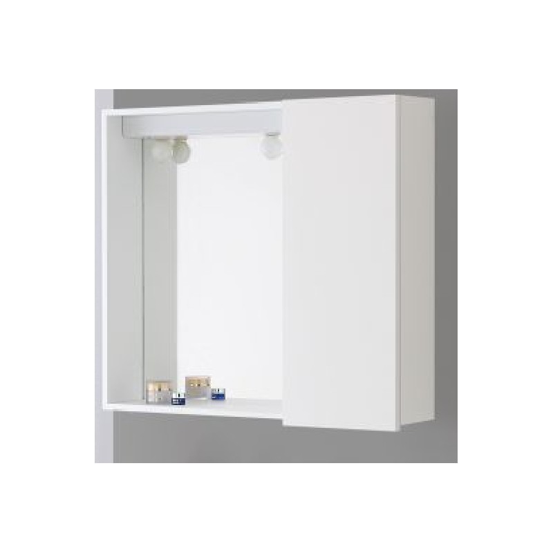 Specchiera bagno anta Bianco 67x16x h60,5 cm