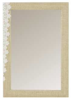 Specchio rett. yuta decoro pizzo fy-1526 cm. 41,5 x 61,5 x 2