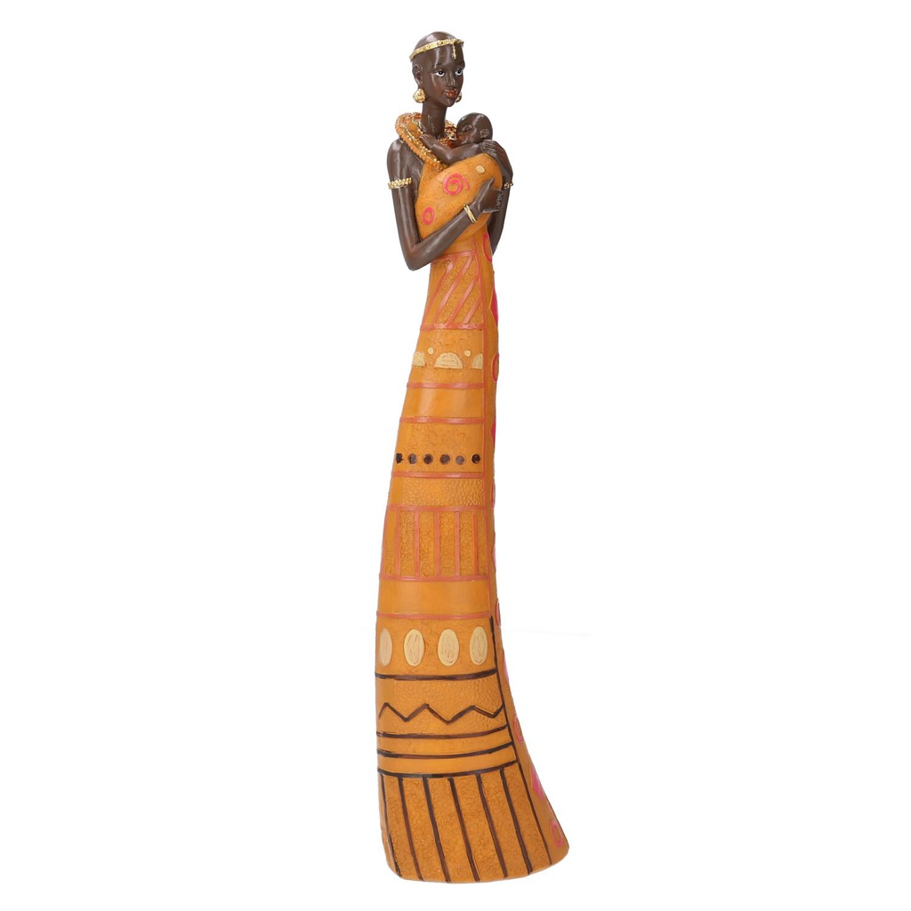Statua ceramica donna africa cm 9