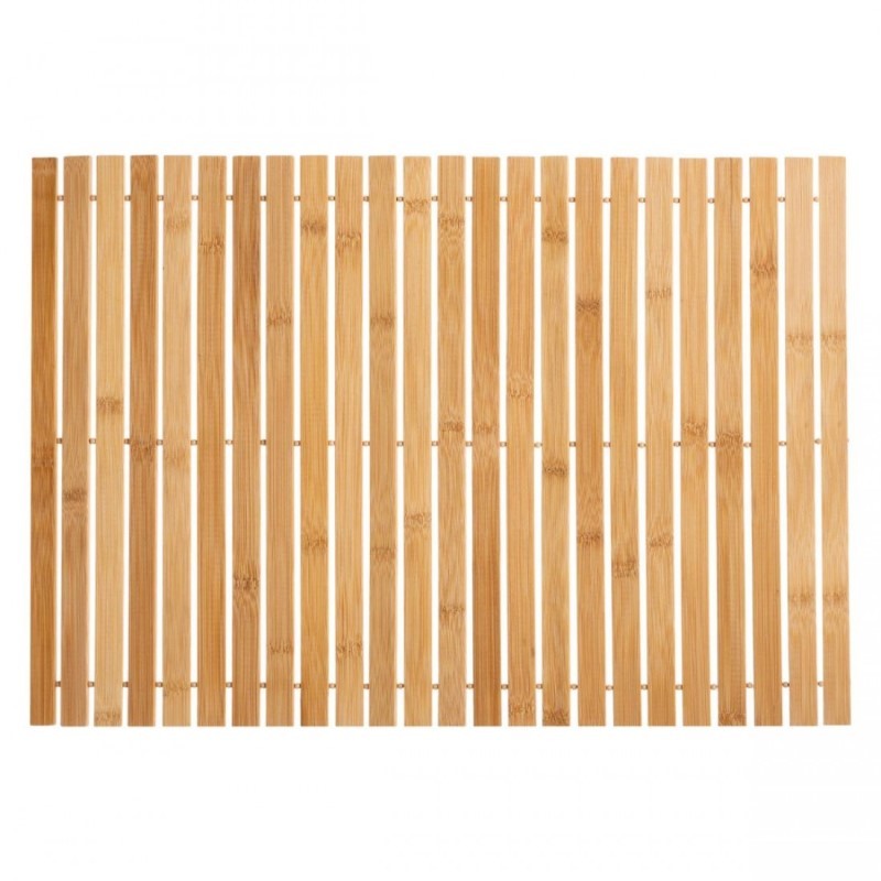 Tappeto da bagno in bamboo naturale 60x40 cm