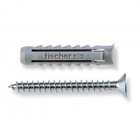 Tassello nylon con vite UV diametro 6 x 30 mm e vite 4,5 x 40 mm (confezione da 250 pezzi) Fischer.