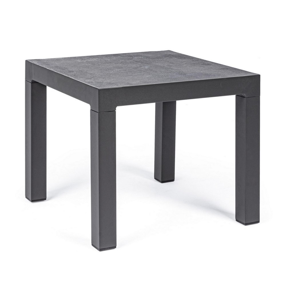 Tavolino antracite in alluminio stile industrial cm 50x50
